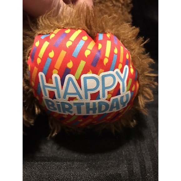 Build a Bear 2019 Soft HAPPY BIRTHDAY Brown Teddy Bear Plush Stuffed Animal Toy - Picture 2 of 9